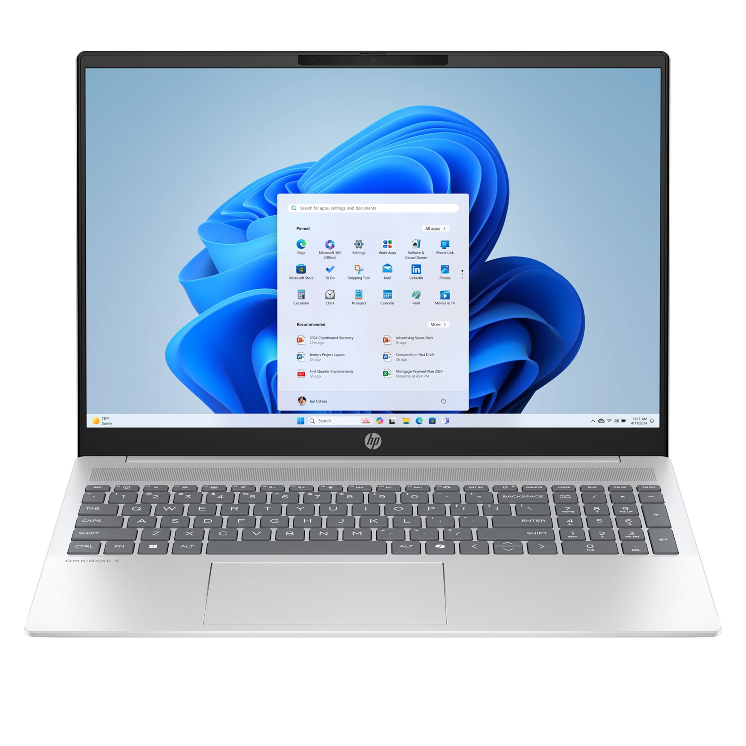 f3a45ff488db429124526bbfbaf8a711e17c42b7_1782047723.jpg لپتاپ 16 اینچی اچپی مدل OmniBook 5 AI 16-af1055cl-Core Ultra 5 225U-16GB LPDDR5X-1TB SSD-Touch-Backlit-W - تصویر 1